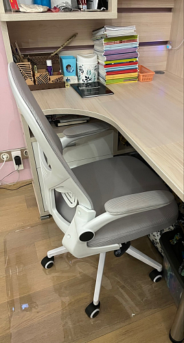 Компьютерное кресло Konfi light gray / blue / white фото покупателя 186