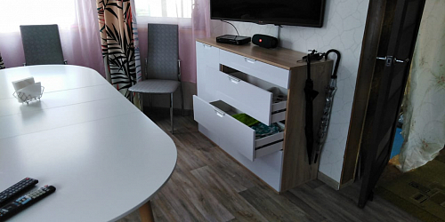 Комод Кастор белый / мокко фото покупателя 13