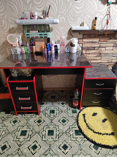 Тумба Ханна черная / красная  - Уцененный экземпляр фото покупателя 130