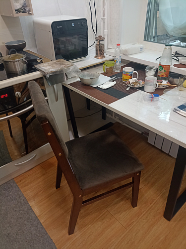 Стол раскладной Лота Лофт 120 25 мм юта / черный матовый фото покупателя 997