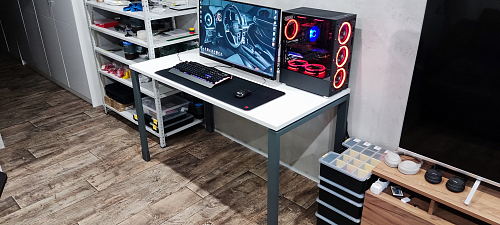 Компьютерный стол SG.209 белый / антрацит фото покупателя 5