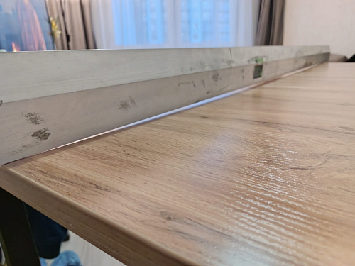 Деревянный стол Лота Лофт 120х75 белый матовый / дуб крафт золотой фото покупателя 180