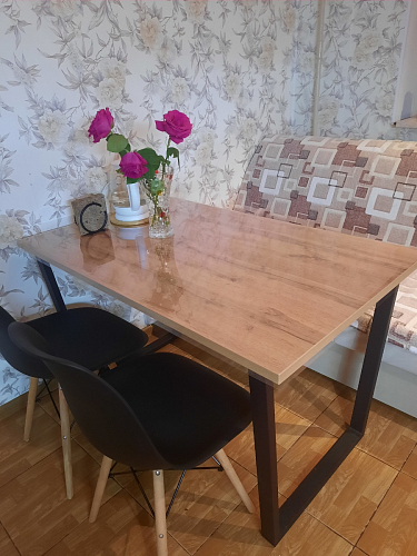 Стол раскладной Лота Лофт 120 25 мм юта / черный матовый фото покупателя 98