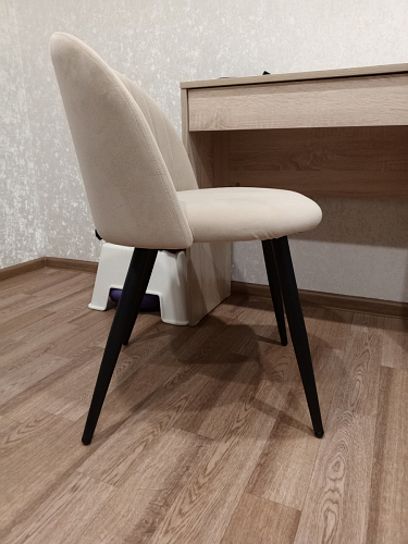 Стул на металлокаркасе Gabi latte / gold / black фото покупателя 513