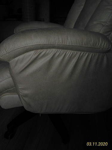 Компьютерное кресло Олимп ткань RICHIE белое фото покупателя 2