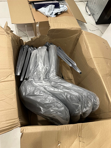 Стул на металлокаркасе Седа К кирпичный / черный фото покупателя 138