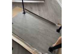 Стол Тринити Лофт 120 32 мм бетон / черный матовый фото покупателя 503