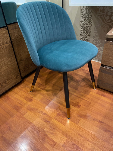 Стул на металлокаркасе Gabi 1 light purple / black / gold фото покупателя 115