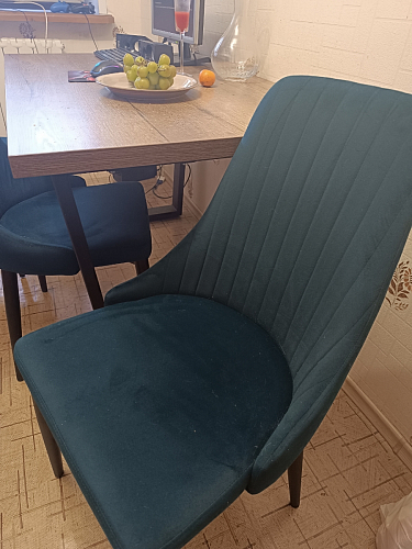 Стул на металлокаркасе Kora beige / black фото покупателя 306