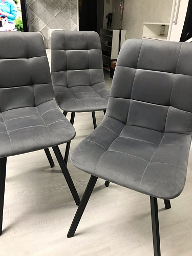 Стул на металлокаркасе Чилли зеленый / черный фото покупателя 764