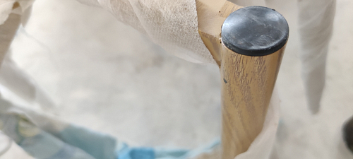 Стул на металлокаркасе Capri dark beige / white фото покупателя 28