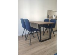 Стол Лота Лофт 140 25 мм черный матовый / бетон фото покупателя 660