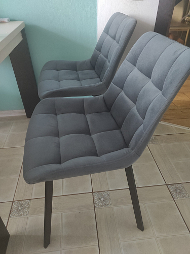 Стул на металлокаркасе Челси бирюзовый / черный фото покупателя 96