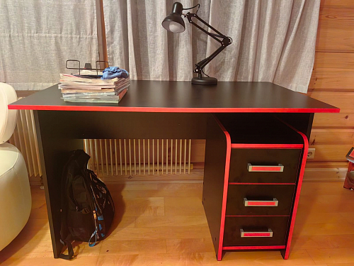 Тумба Ханна черная / красная  - Уцененный экземпляр фото покупателя 40