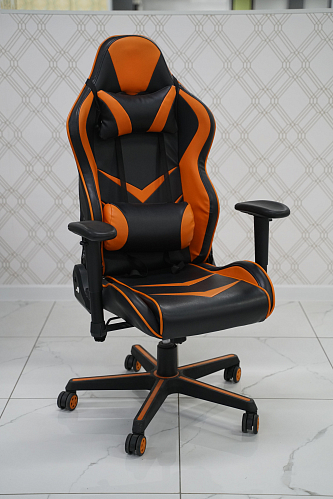 Компьютерное кресло Racer черное / бежевое из шоурума 3