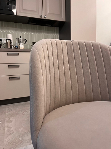 Стул на металлокаркасе Gabi 1 dark gray / black фото покупателя 489