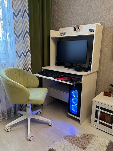 Компьютерное кресло Пард экокожа белый фото покупателя 240