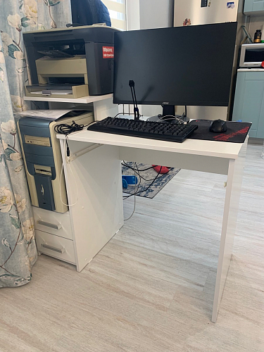 Компьютерный стол Джаз-24 левый дуб сонома фото покупателя 102