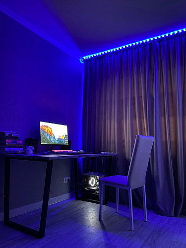 Деревянный стол Лота Лофт 120х75 белый матовый / дуб крафт золотой фото покупателя 387