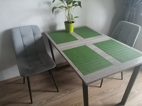 Деревянный стол Лота Лофт 140х80 дуб крафт табачный / черный матовый фото покупателя 24