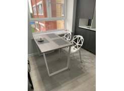 Стол Лота Лофт 120 25 мм сабия / черный матовый фото покупателя 303