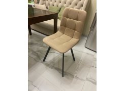 Стул на металлокаркасе Чилли синяя ткань / белый фото покупателя 297