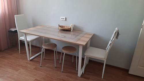 Стол раскладной Лота Лофт 120 25 мм юта / черный матовый фото покупателя 358