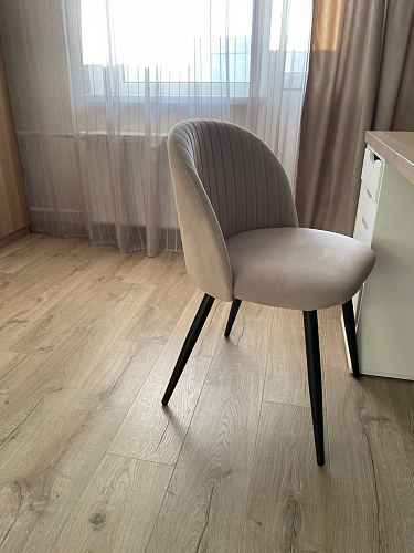 Стул на металлокаркасе Gabi gray / black фото покупателя 68