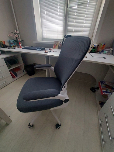 Компьютерное кресло Konfi light gray / white фото покупателя 35