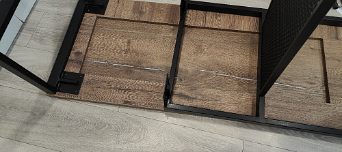 Барный стол Сари 120х50х171 дпк графит / черный фото покупателя 7