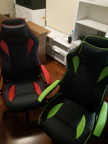 Компьютерное кресло Leon красное / черное фото покупателя 21