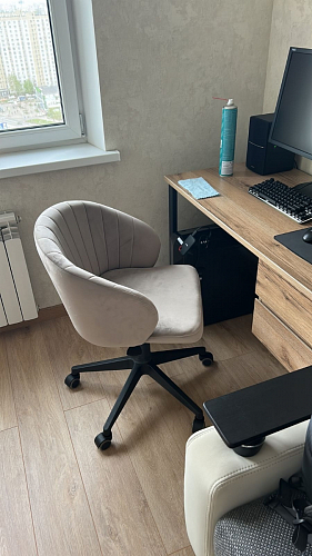 Компьютерное кресло Пард confetti silver серый / черный фото покупателя 122