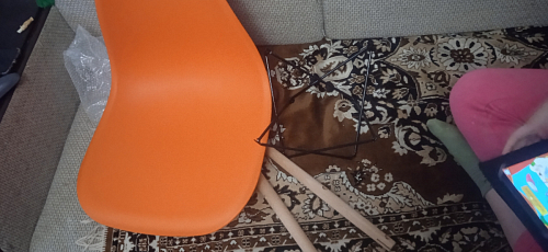 Пластиковый стул Eames PC-015 серо-голубой / дерево фото покупателя 59