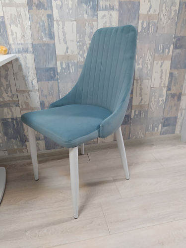 Стул на металлокаркасе Kora green / black фото покупателя 158