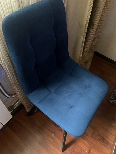 Стул на металлокаркасе Чилли зеленый / черный фото покупателя 944