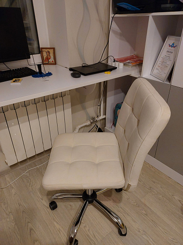 Компьютерное кресло Fiesta/Фиеста флок серый 29 фото покупателя 7