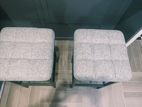 Барный стул Лофт микровелюр катания блэк / черный матовый фото покупателя 256