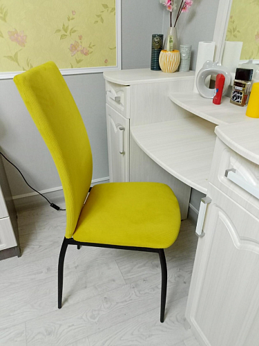 Стул на металлокаркасе Tod light blue / yellow / black фото покупателя 7