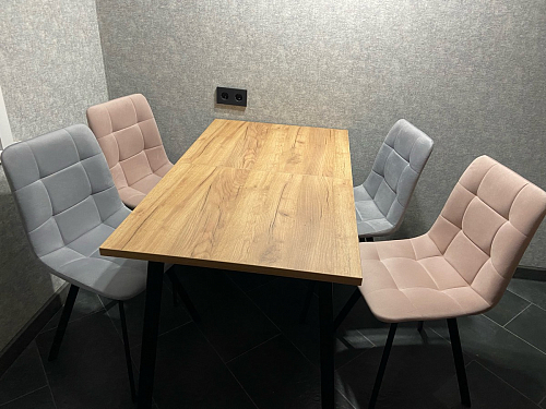 Комплект стульев Чилли 2 шт бежевый / черный фото покупателя 749