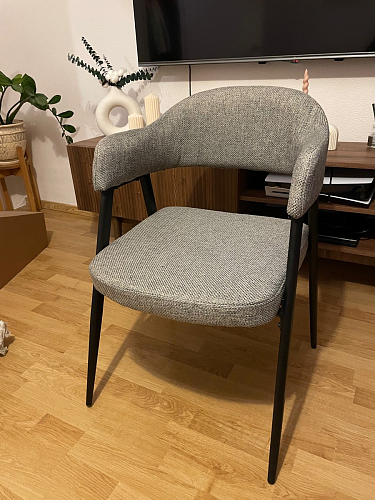 Стул на металлокаркасе Twin gray / black фото покупателя 34