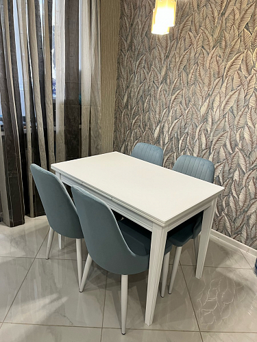 Стул на металлокаркасе Kora green / black фото покупателя 228