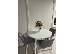 Стул на металлокаркасе Челси латте / черный фото покупателя 200