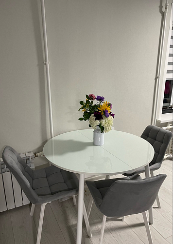 Стул на металлокаркасе Челси бежевый / черный фото покупателя 199