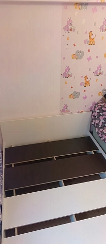 Двуспальная кровать Адайн 160х200 белое дерево / белое дерево фото покупателя 2