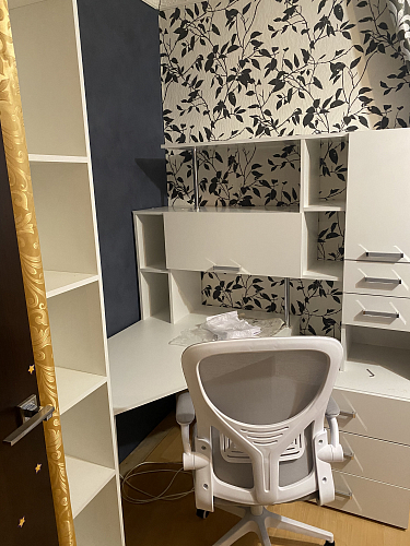 Стол компьютерный Джаз-16 белый левый фото покупателя 2