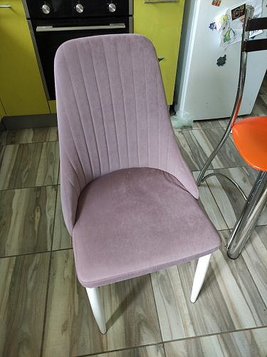 Стул на металлокаркасе Kora light purple / white фото покупателя 7
