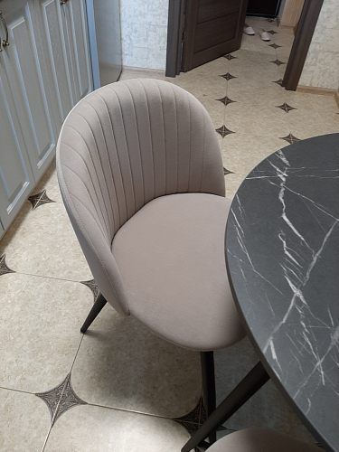 Стул на металлокаркасе Gabi gray / black фото покупателя 260