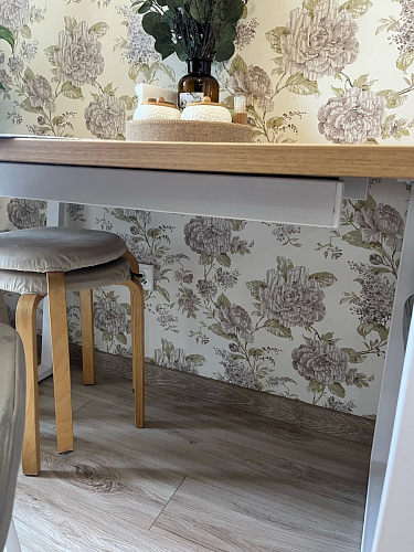 Стол Лота Лофт 140 25 мм черный матовый / бетон фото покупателя 291