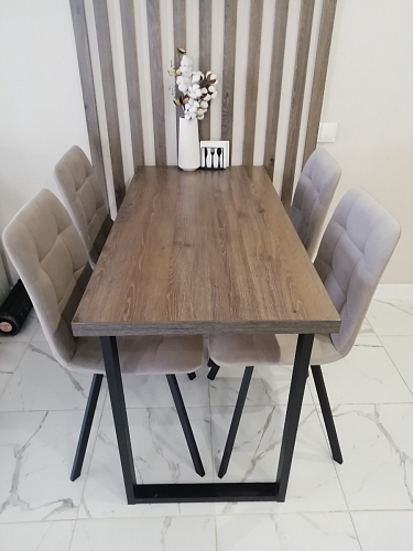 Стул на металлокаркасе Чилли синяя ткань / белый фото покупателя 1344