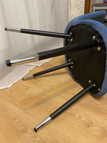 Стул на металлокаркасе Gabi green / black / silver фото покупателя 280